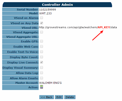 Walchem Webhook